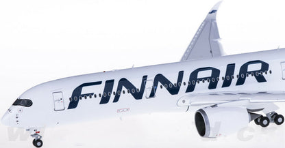 1:200 33CM JC Wings FINNAIR AIRBUS A350-900 Airplane Flap Down Diecast Model