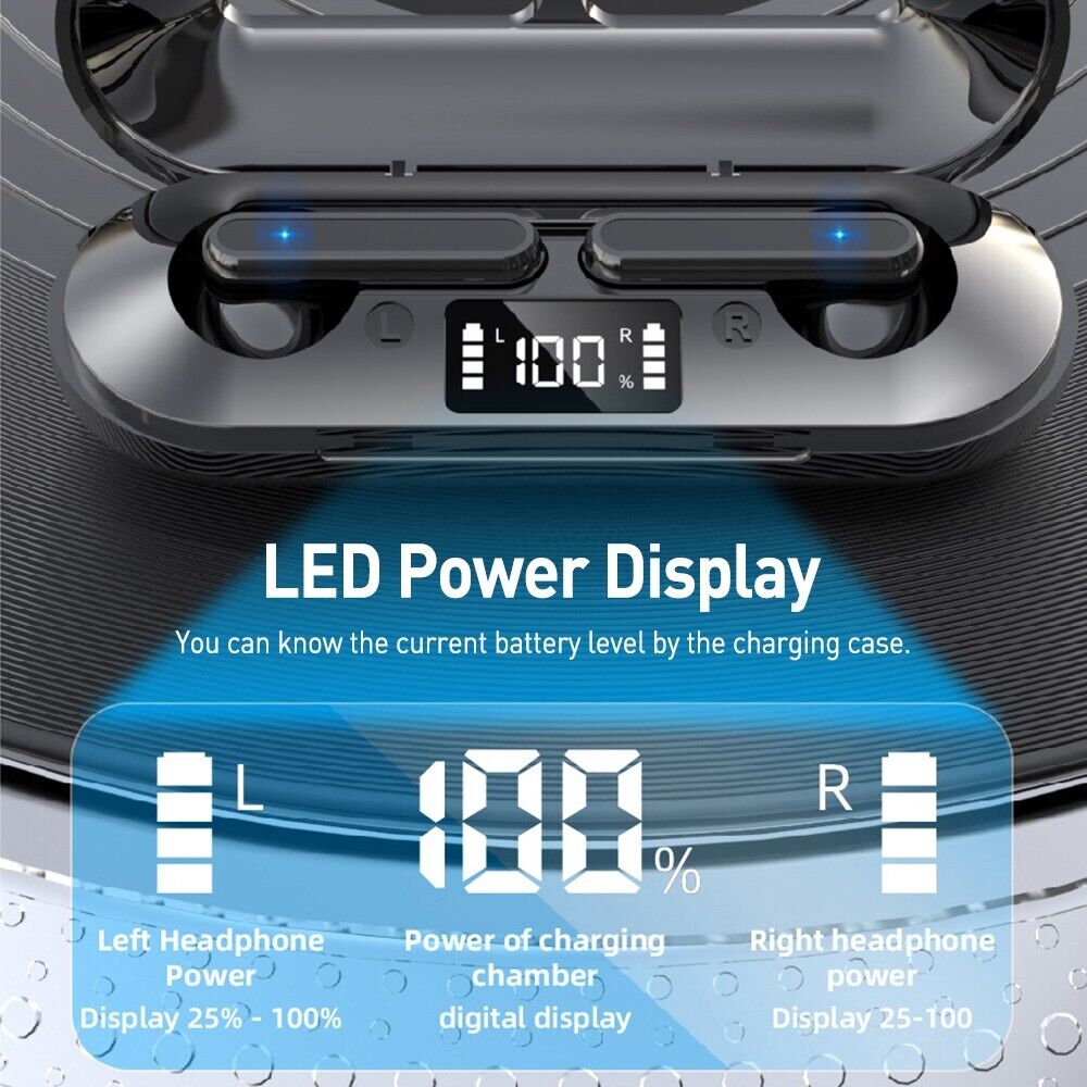 2023 Bluetooth Earbud Headset TWS 5.2 Wireless Earphone Waterproof for All Phone