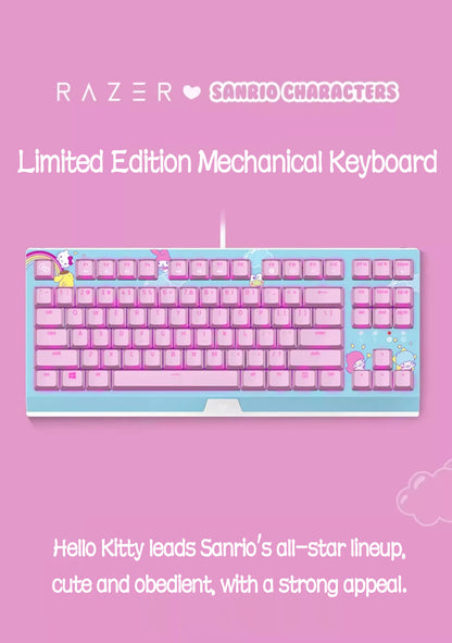 Razer x Sanrio Hello Kitty Blackwidow TKL Mechanical Keyboard - Pink 87 Keys