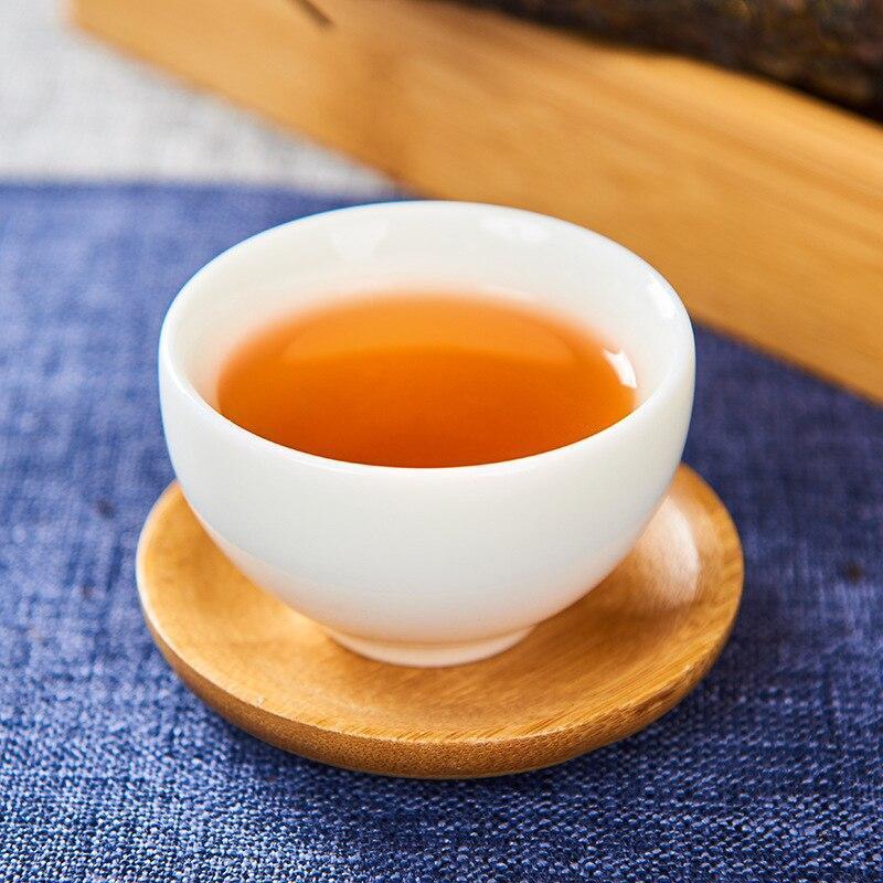 1000g Yr Anhua Dark Tea with Gloden Flower Compressed Tea Hey Cha
