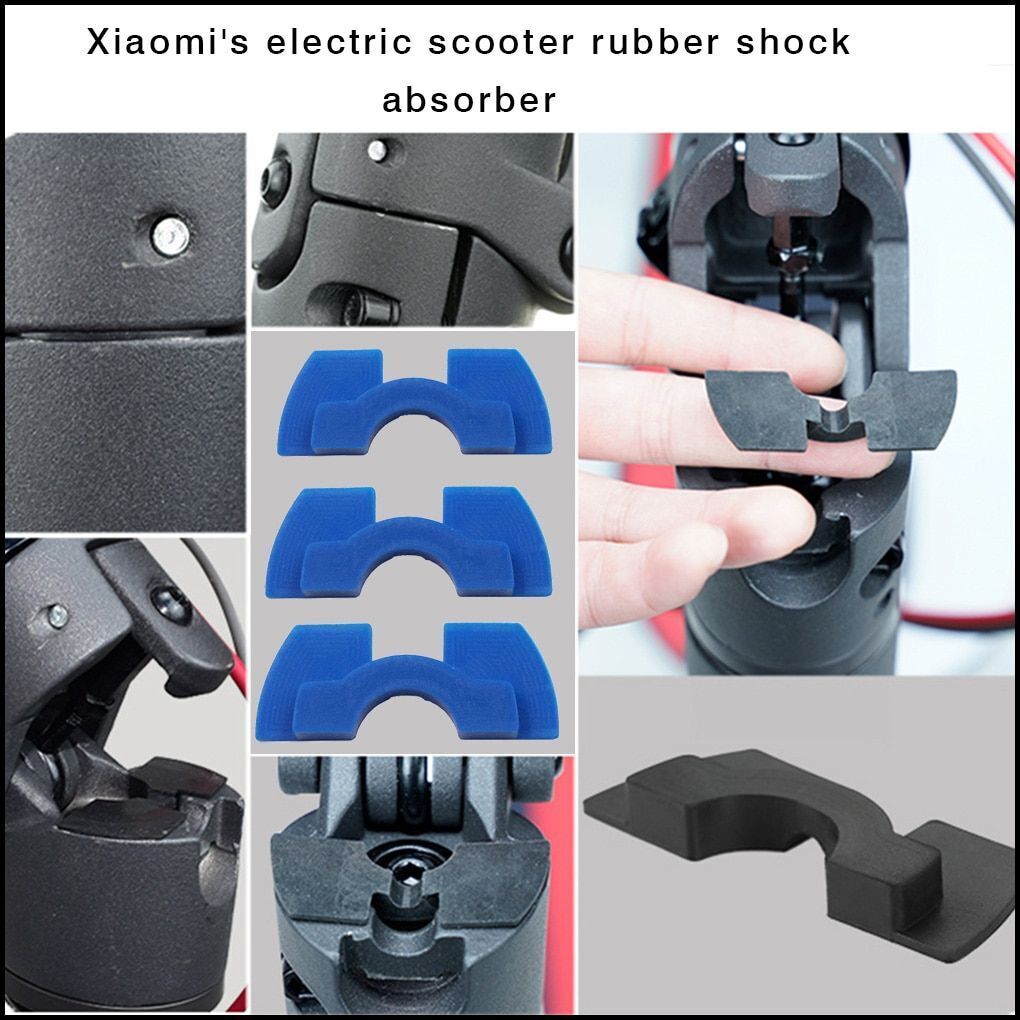 Replacement 3pcs/set Electric Scooter Shock Damp Vibration Pad 0.6/0.8/1.2mm Kit
