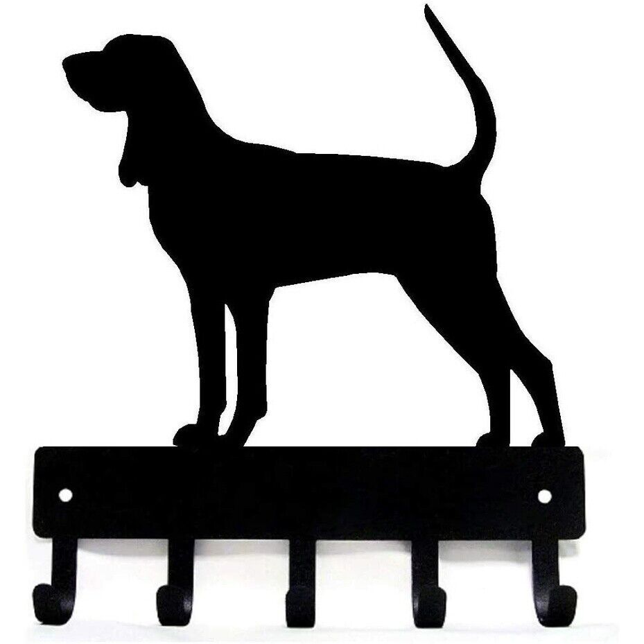 Coonhound - Key Rack & Dog Leash Hanger Wall Metal Pendant Wall Art Home Decor