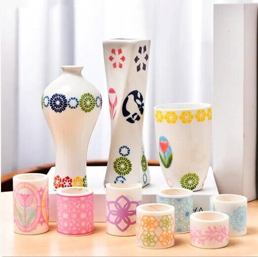 Ceramic Decals 3 Meter Pottery Painting Textured Paper Hollow Stickers Auxiliary