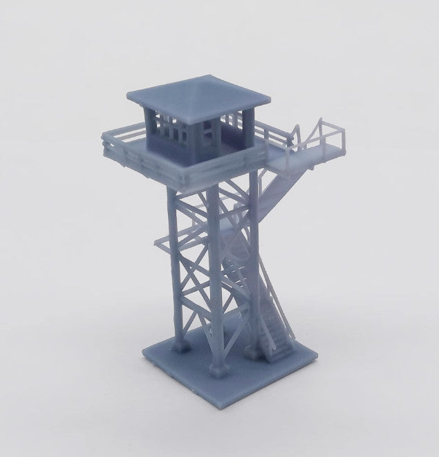 Z Scale 1:220 Models Railroad Scenery Large Watchtower Grey