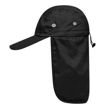 Outdoor Unisex Hiking Cap Quick Dry Sun Visor Hat Sun Protection Neck Flap Cover