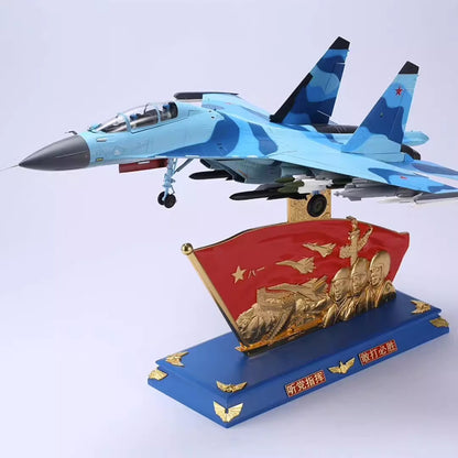 1:32 72CM China Sukhoi SU-30 Fighter Aircraft Diecast Military Airplane Model