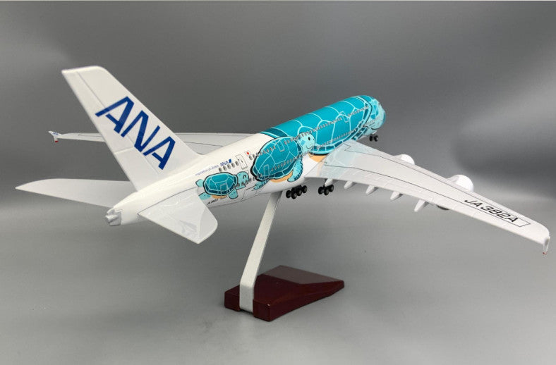 1:160 46CM ANA AIRBUS A380 Airplane Landing Gear Resin Aircraft Model