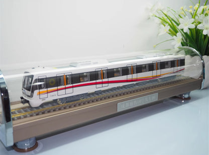 1:68 43CM Chengdu Metro Line 10 Passenger Car Trains Vehicle Diecast Model