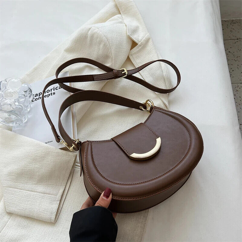 Shoulder Side Bags Women Leather Small Underarm Crossbody Handbags Purses