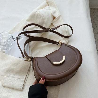 Shoulder Side Bags Women Leather Small Underarm Crossbody Handbags Purses