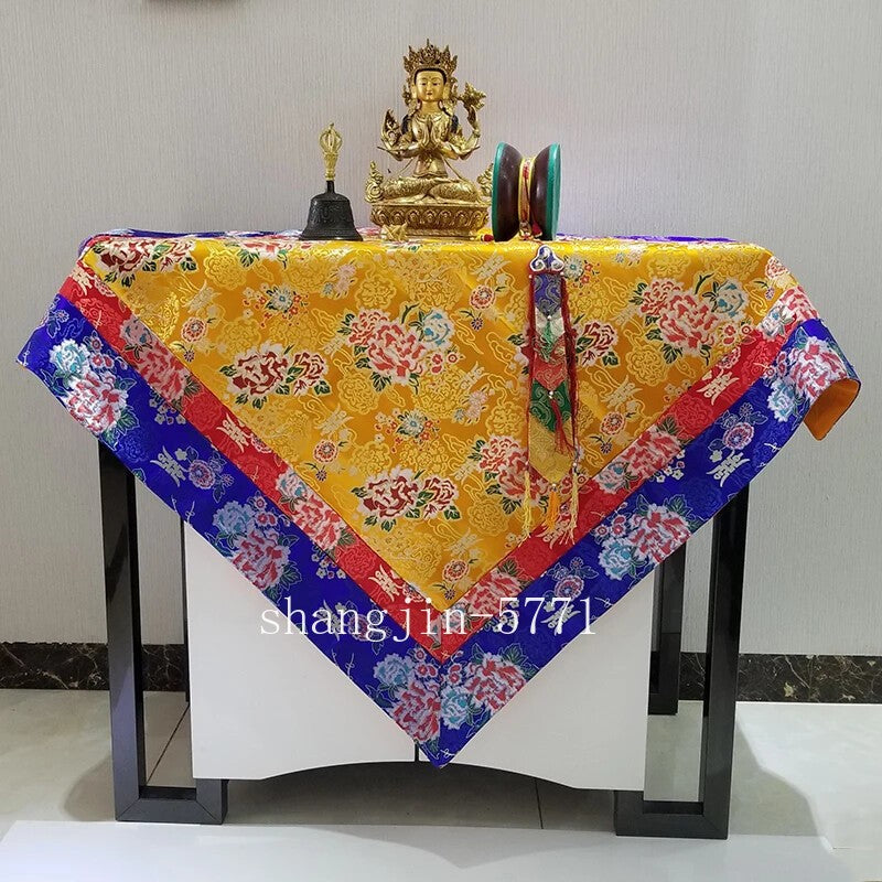 Buddhist Tibet Nepal Family Home Buddhism Temple Auspicious Embroidery Buddha