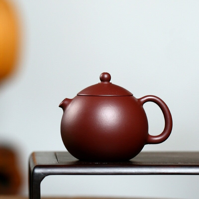 Handmade Tea Pot Marked Dragon Egg Pot Yixing Zisha Purple Clay Kungfu Tea Pots