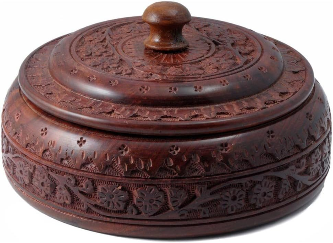 Handmade Wooden Spice Rack Organizer Box Holder Rustic Container Kitchen Decor