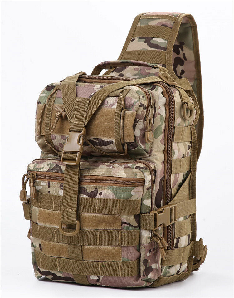 Tactical Pack Sling Backpack Rucksack Bag for Hiking Camping Hunting trekking