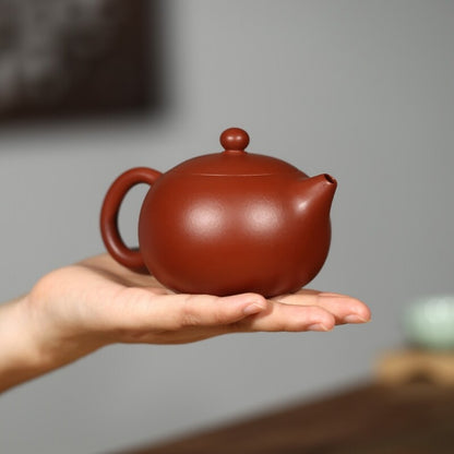 Collected Rare Original Ore Real Yixing Zisha Dahongpao Clay Teapot Marked Xishi