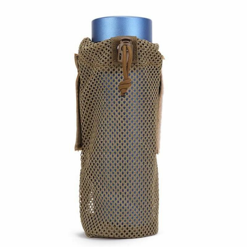 Tactical Water Bottle Pouch Foldable Holster Backpack Sports Water Sleeve Bag