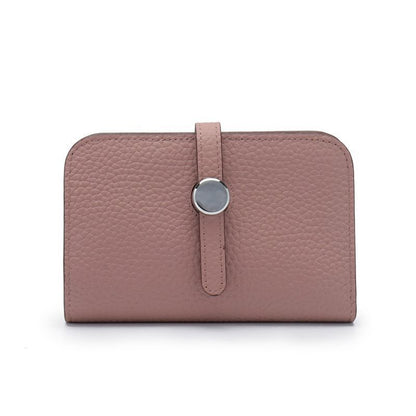 Genuine Leather Passport Cover Unisex Organizer Wallet Long Purse Hasp Money Bag