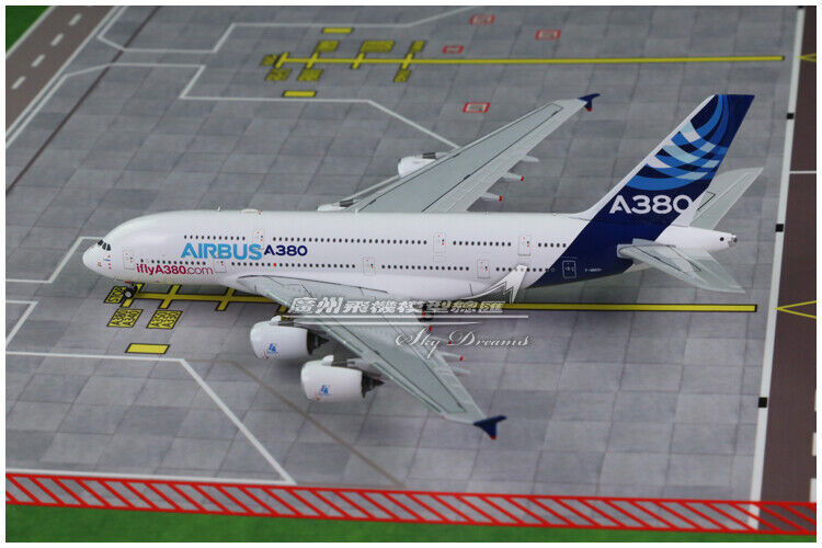 1:400 JC Wings AIRBUS A380 Own the sky Passenger Airplane Diecast Aircraft Model