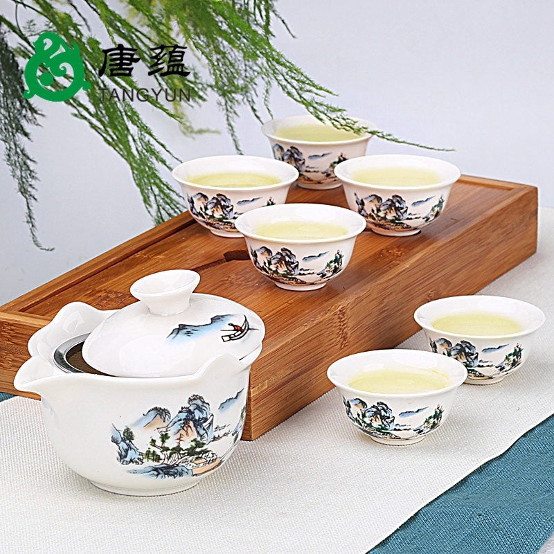 Anti Scald Lid Bowl, Tea Cup, Large Ceramic Tea Cup, Hand-held Teapot