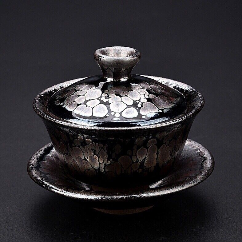 Chinese Jianzhan Tea Pot Of Popular Tenmoku Tea Bowl Gaiwan Oil Droplets Tea Cup