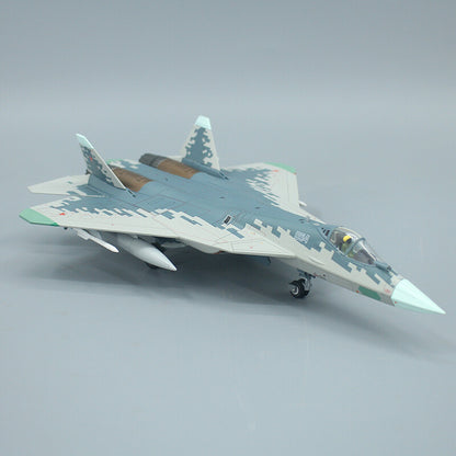 1:72 28CM Terebo SU-57 Stealth Fighter Airplane Diecast Military Aircraft Model