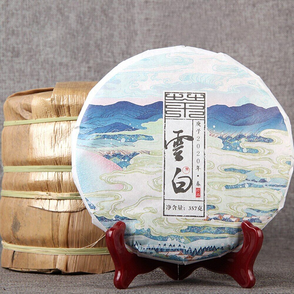2020/2022 Golden White Sheng Puer Tea Cloud-like White Beauty Raw Puerh Tea 357g