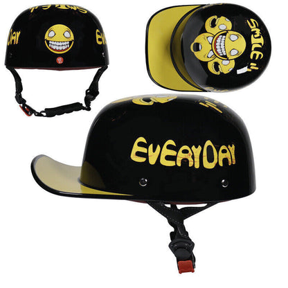 Motorcycle Helmet Baseball Cap Unisex Adults Motorcycle Half Helmet S/M/L/XL