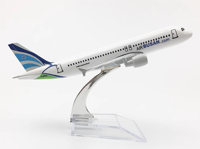 16CM AIR BUSAN AIRBUS A320 Passenger Aircraft Aeroplane Diecast Airplane Model