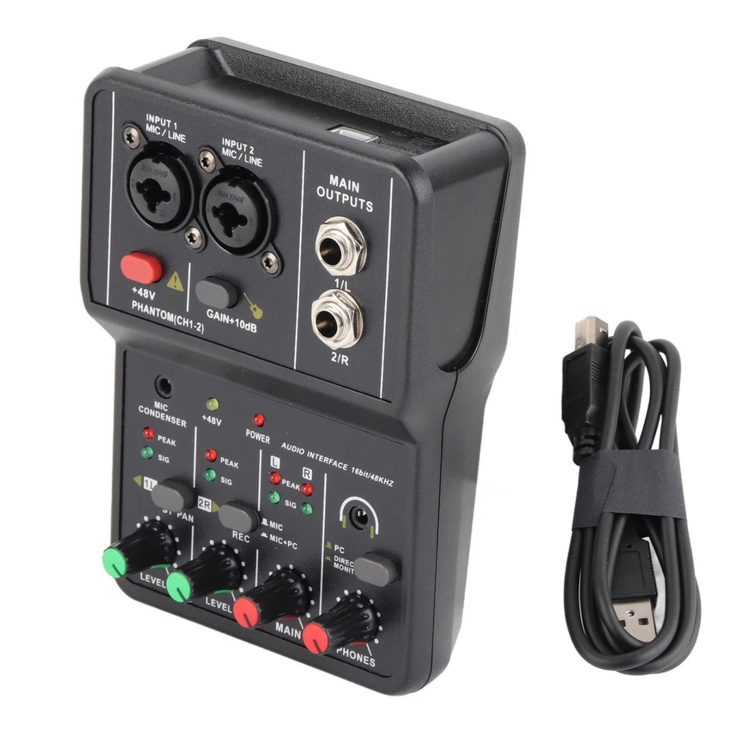 High-Precision Audio Sound Card guarantees professional-grade sound quality