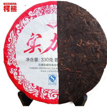 330g Pu-erh tea ripe organic cooked Puer tea factory direct Black tea greenfood