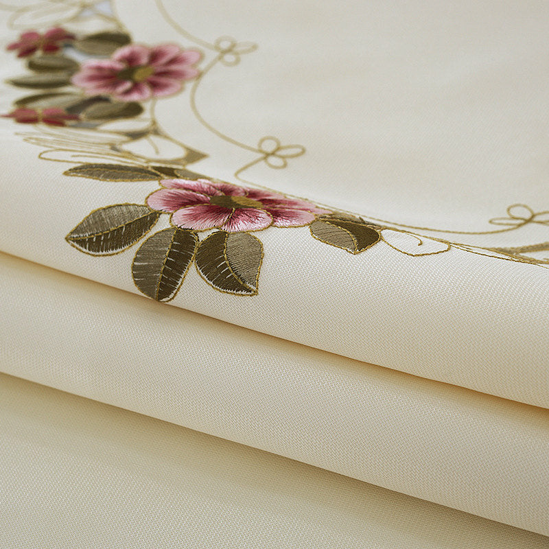 European Rustic Embroidered Tablecloth Rectangle Square Table Cover Home Decor