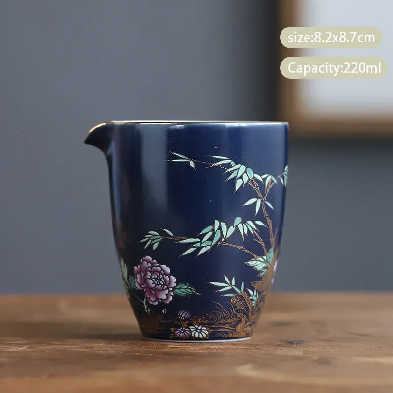 Chinese Palace Ceramic Fair Cup Hand-painted Teacup Tea Infusers Handmade