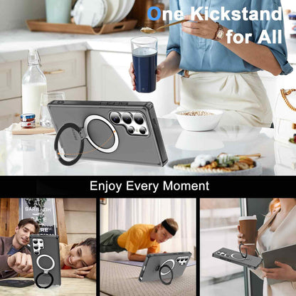 For Samsung Galaxy S25 Ultra/S25+/S25 Case with Magnetic Invisible Ring Stand