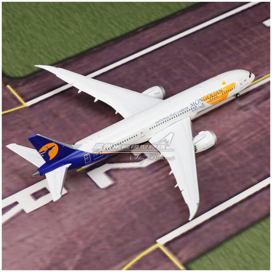 1:400 JC Wings Mongolian Airlines BOEING 787-9 Airplane Flap Down Diecast Model