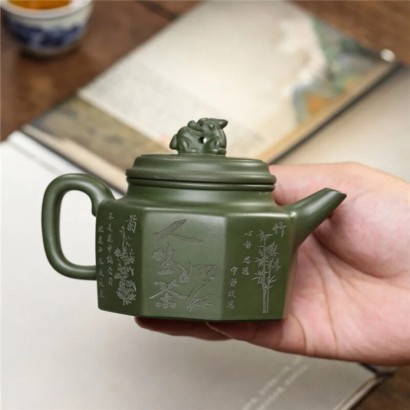 Octagonal Pot Handmade Purple Clay Teapot Brewing Teapot Chinese Style Tea Set
