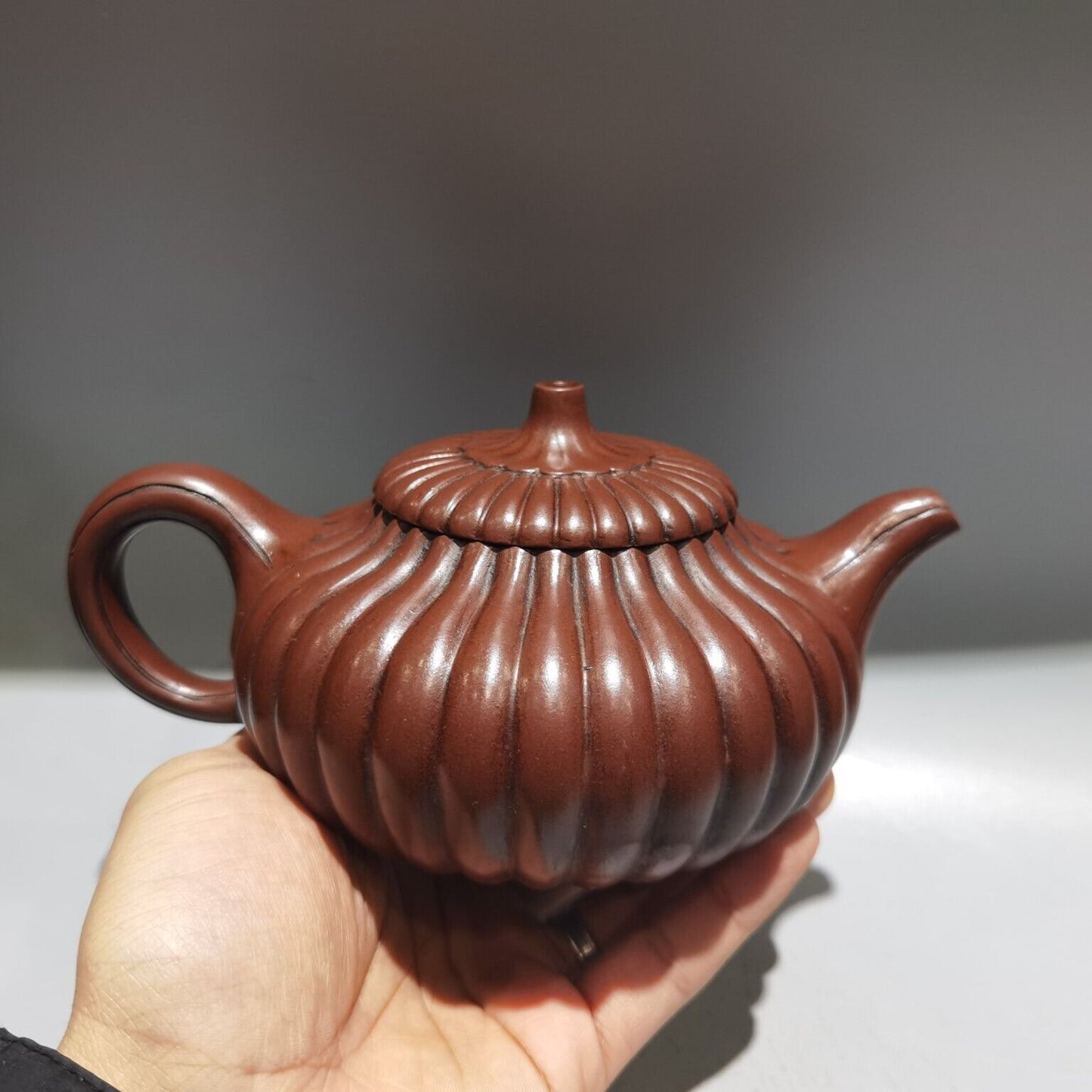 Vintage Chinese Yixing Purple Clay Teapot Zisha Ceremony Collection Rare Large