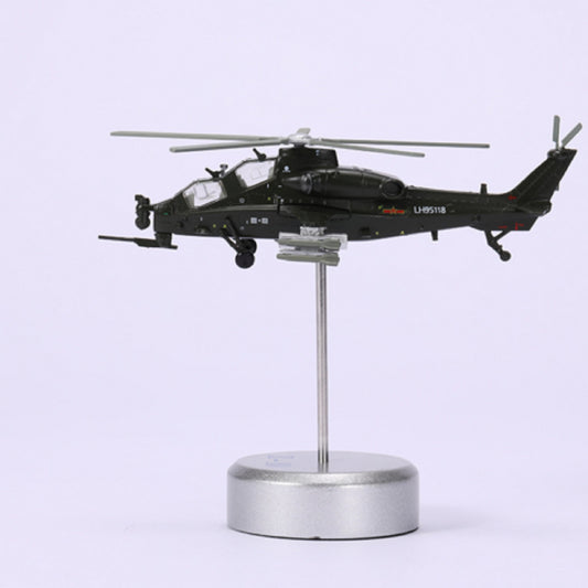 High Simulation 1/100 Chinese Armed WZ-10 Helicopter Model Military Plane