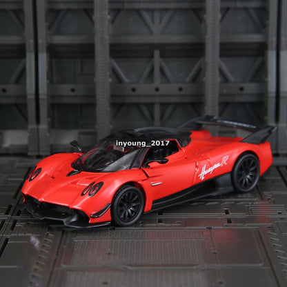 1/32 2021 Pagani Huayra R Model Car Diecast Toy Cars Toys for Boys Kids Gifts