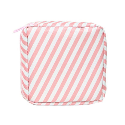 Storage Bag Napkin Pouch Cosmetic Bags Organizer Makeup Purse Nylon Black Travel