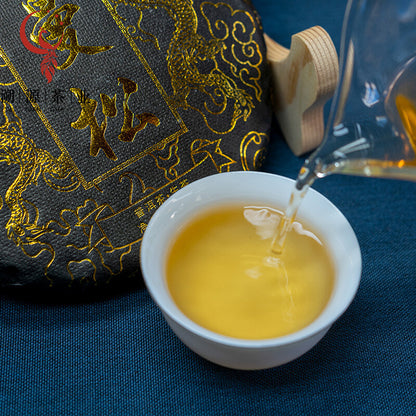 Yunnan Man Song Organic Pu-erh Tea Raw Puerh Tea Cake Puer Pu'er Shengcha 200g