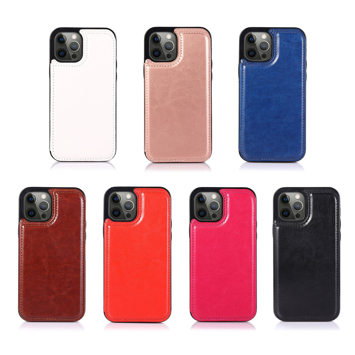 Flip PU Leather with Card Holder Wallet Stand Phone Case for Samsung S26/S25/S24