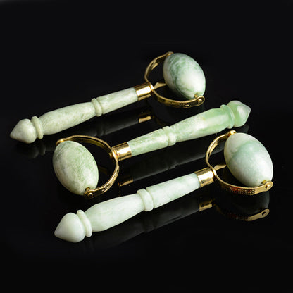 Natural Jade Gua Sha Massage Health Therapy Tool Face Thin Roller Massager