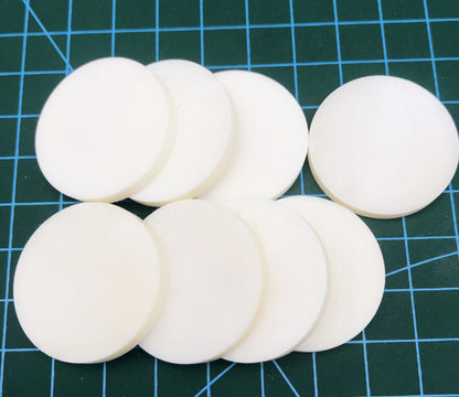 10pcs Various Sizes Natural Buffalo Bone Flat Blank Slice Description