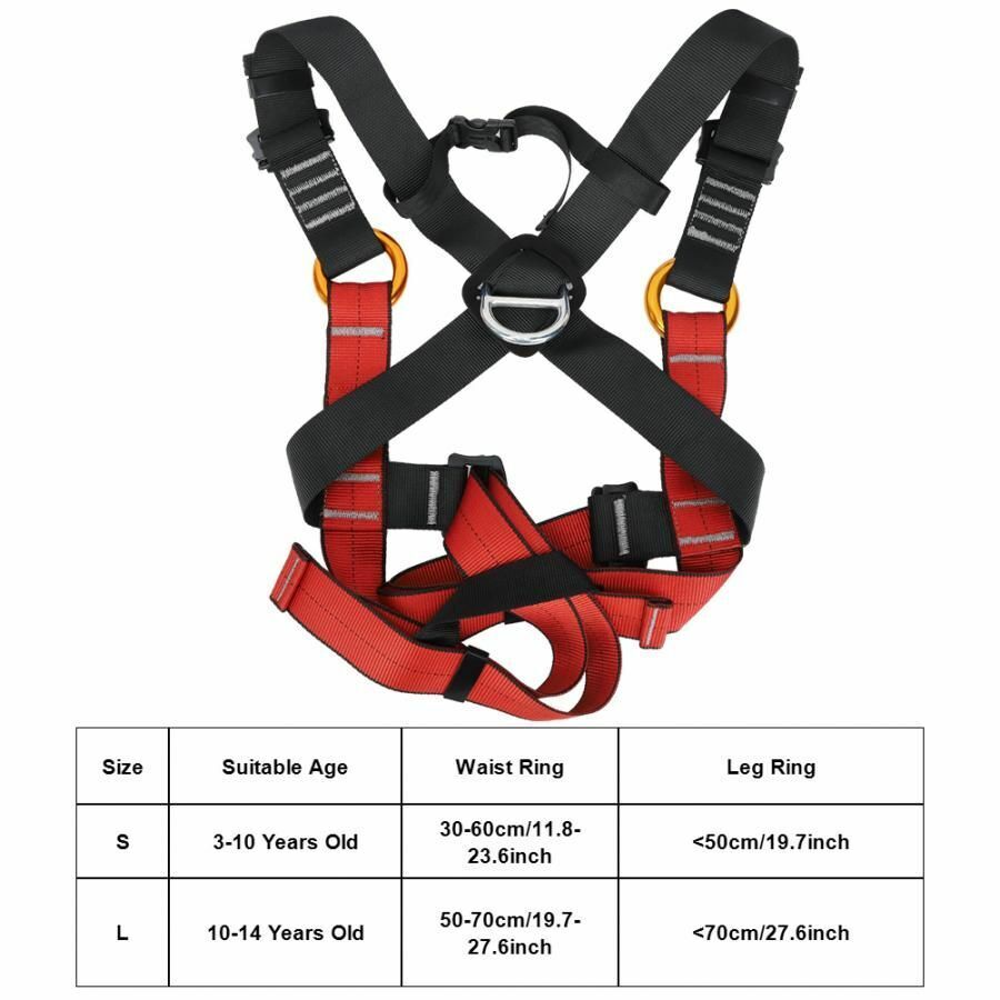 Safety Belt Child Body Harness Climbing Protection Adjustable Outdoor Equipment