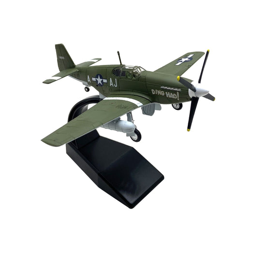 High Simulation1/72 Military WW2 P-51B Mustang Fighter Alloy Aircraft Model