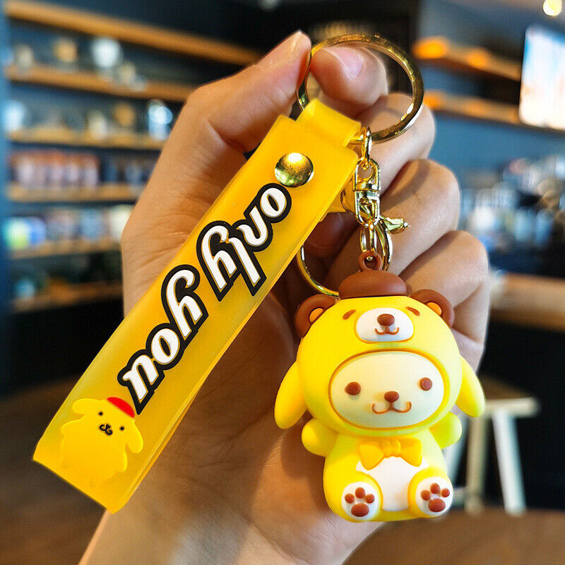 Cinnamoroll Hello Kitty Kuromi Cute Cartoon Anime Keychain Car Bag Pendant Gift