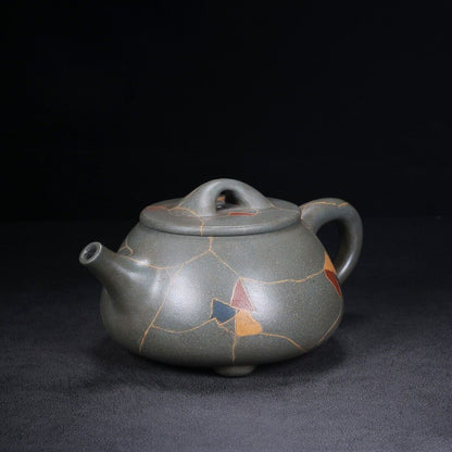 Chinese Yixing Zisha Clay Handmade Exquisite Teapot（石瓢 底款：景舟制壶）