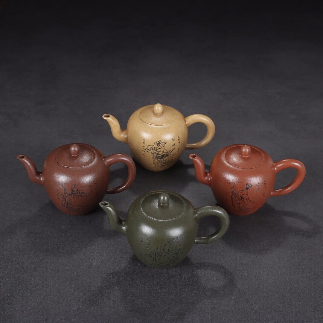 Chinese Yixing Zisha Clay Handmade Exquisite Teapot （四大美女 底款：蒋蓉）