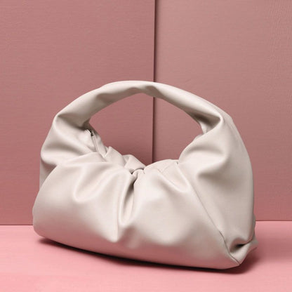 Pouch Genuine Soft Leather Cloud Bag Handbag Purse Clutch Dumpling Shoulder Bags