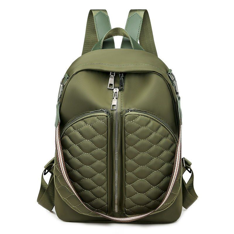Oxford Backpacks Shoulder Traveling Purse Large School Book Bag Yellow Red Green